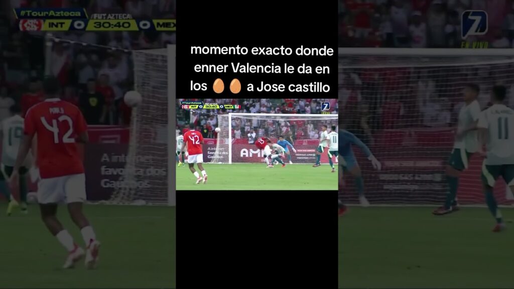 Enner Valencia le da a José castillo donde no debía#futbol #atleticodesanluisvsamerica #clubamerica