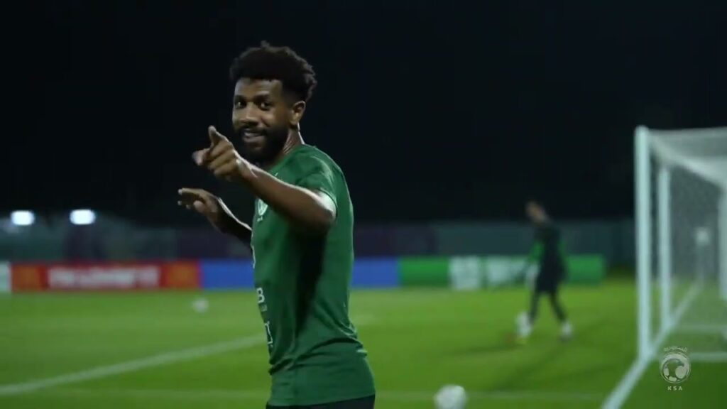 فراس البريكان في تدريبات المنتخب السعودي اليوم فراس البريكان في تدريبات المنتخب السعودي اليوم