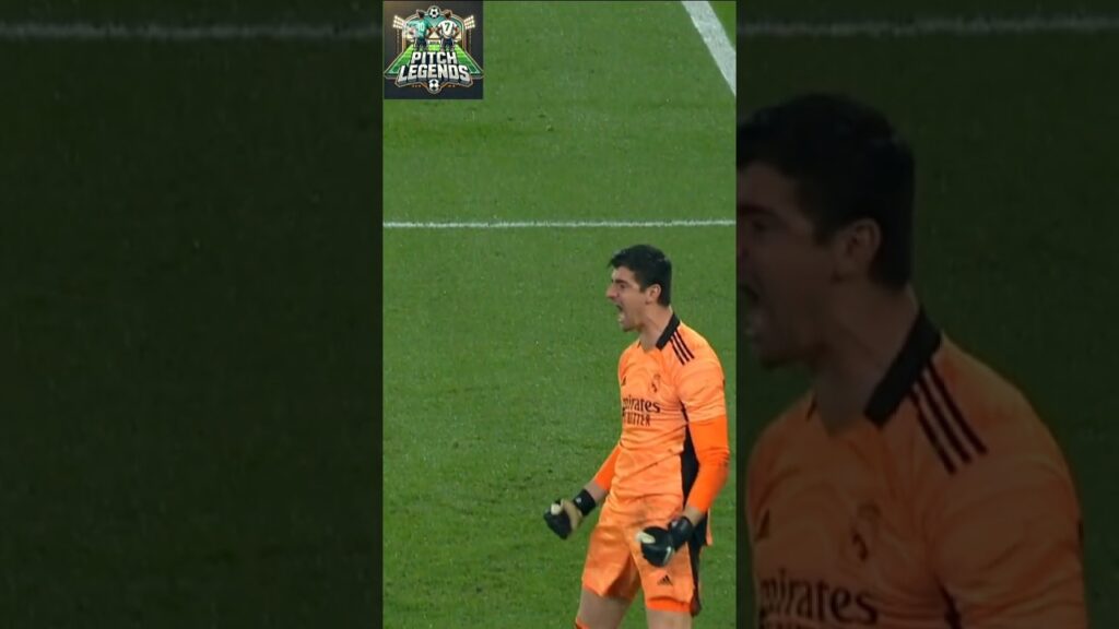 Messi vs Courtois. Now vs  then #messi #football #shorts