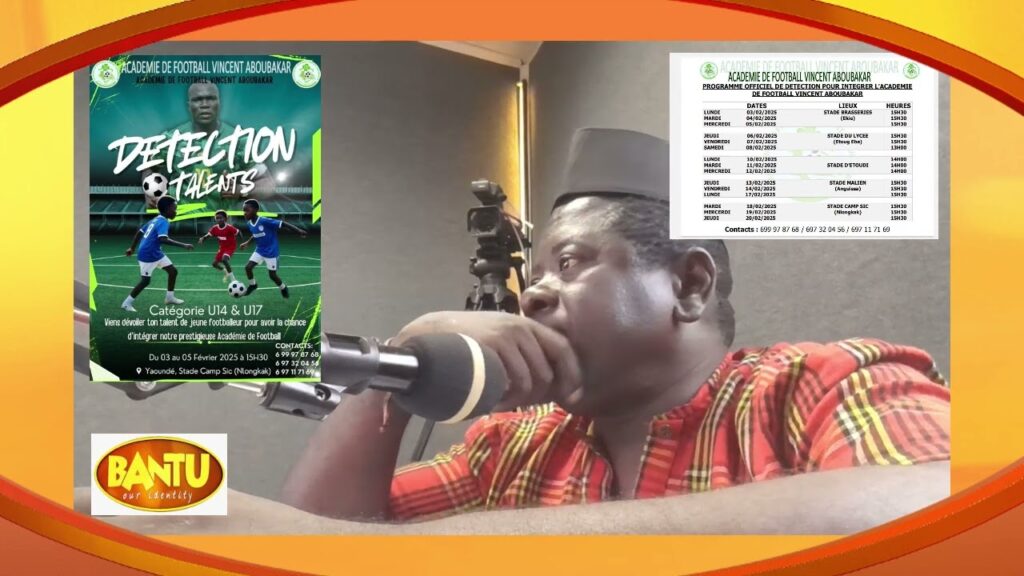 Aboubakar Vincent lance l'ouverture officielle de son académie de football en Fevrier