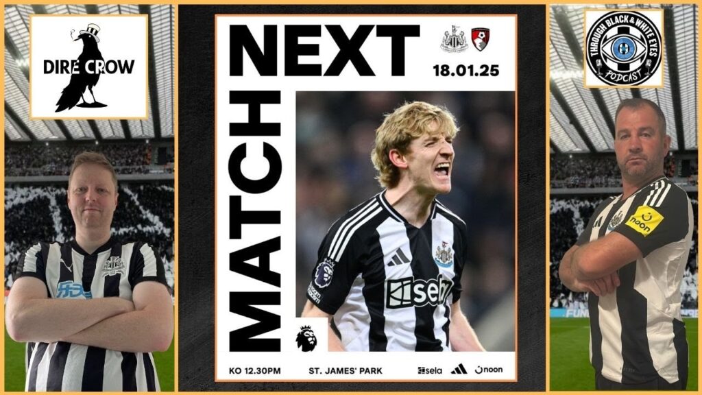 NUFC V BOURNEMOUTH A LOOK AHEAD - EDDIE HOWES BOGEY TEAM ROLLS INTO TOWN