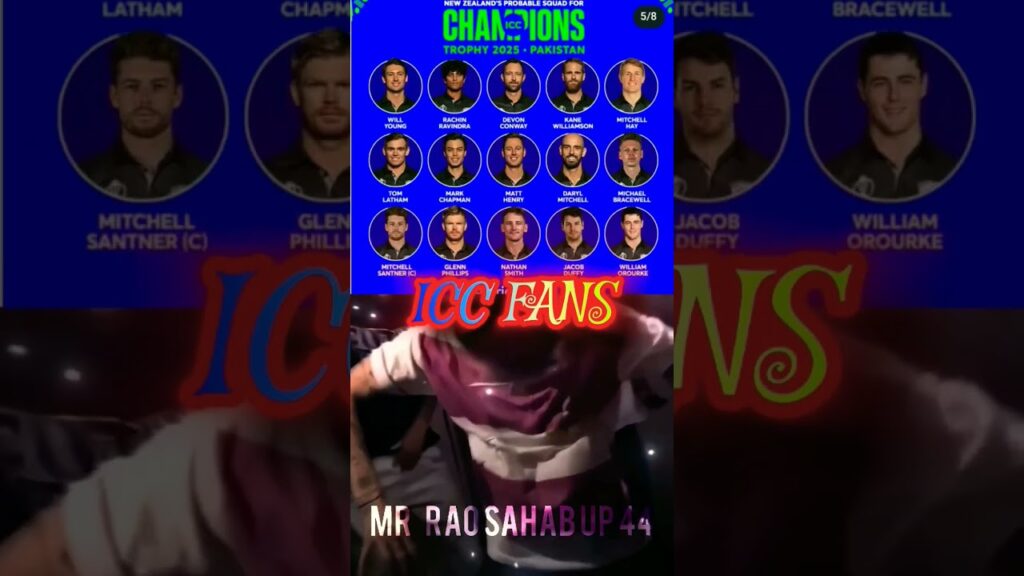 ICC Champions Trophy 2025: All Team Squad| ICC Champions Trophy 2025 #cricket  #icc_champions_2025