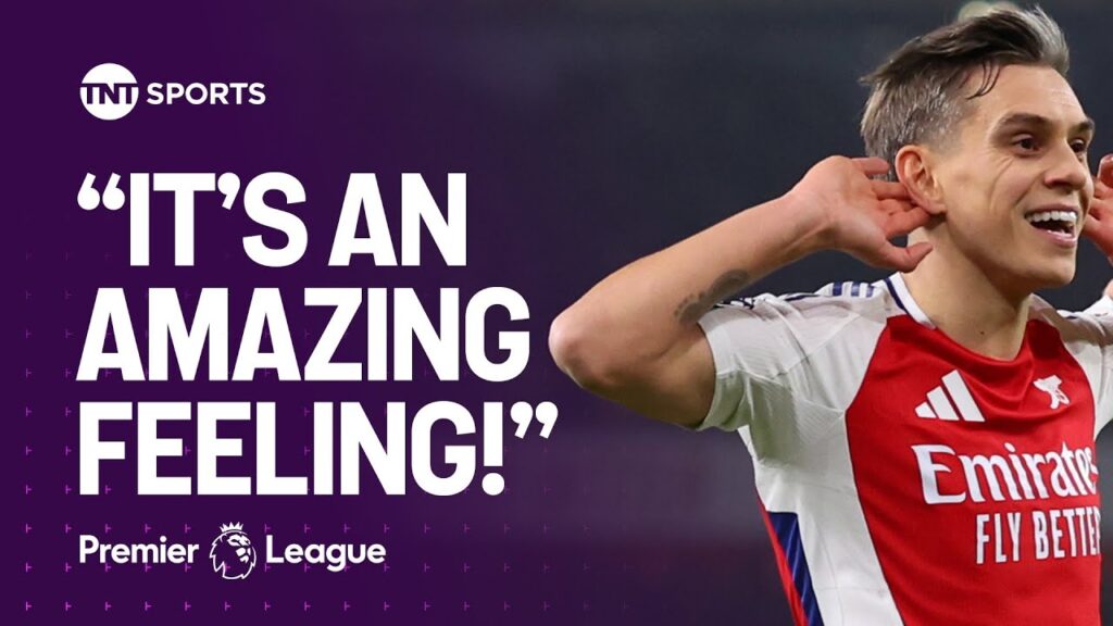 Arsenal 2-1 Tottenham: Match winner Leandro Trossard reacts after North London Derby victory 🔴