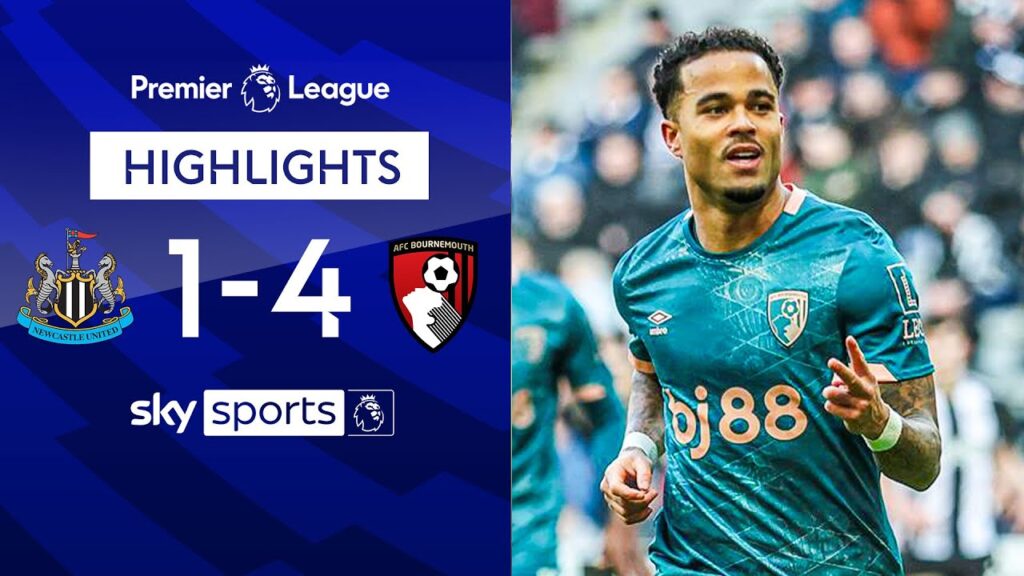 Kluivert hat-trick ends Magpies' win streak | Newcastle 1-4 Bournemouth | Premier League Highlights
