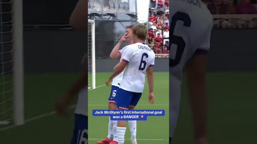 Jack McGlynn opened the scoring vs. Venezuela with a beauty 🤩