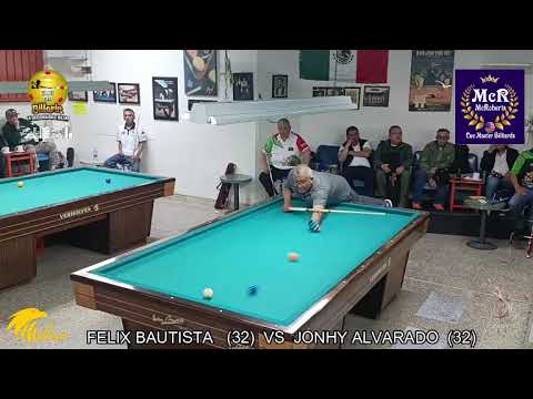 Felix BAUTISTA VS Jonhy ALVARADO, TORNEO 3B,R CLUB CID BILLARIN EN CDMX.