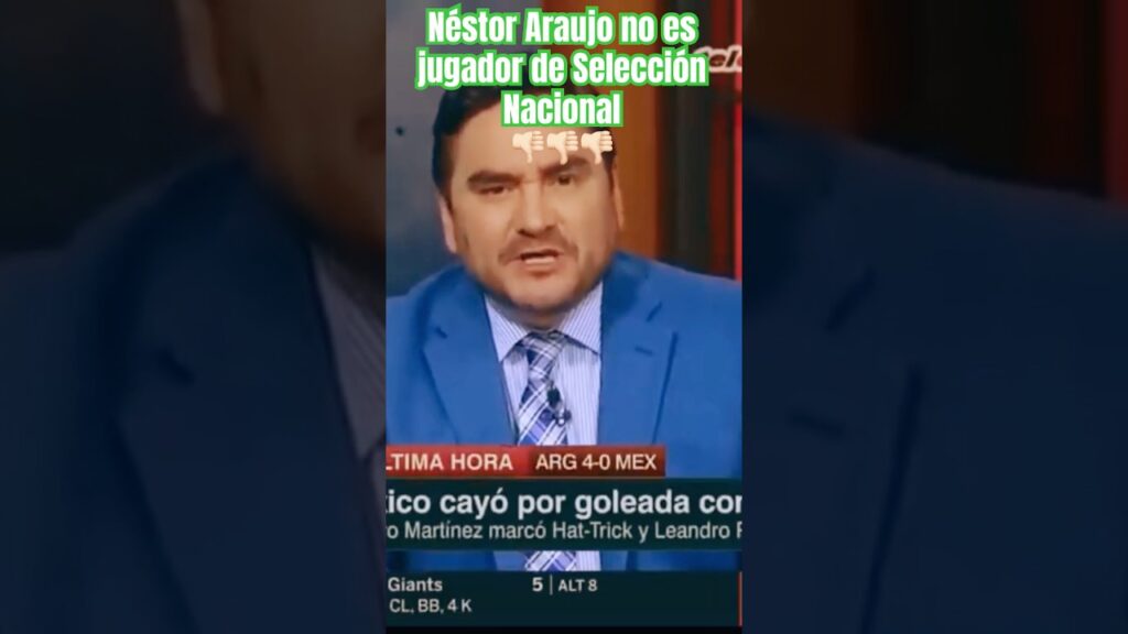 Néstor Araujo no es jugador de selección 👎🏻#futbol #ligamx #ligabbvamx #seleccionmexicana #futmx