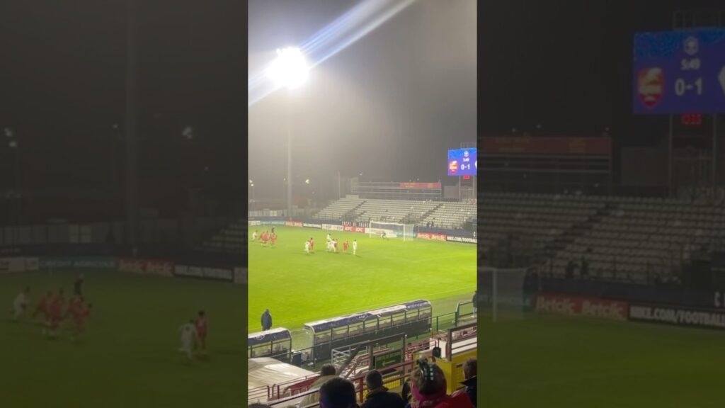 Le but sur penalty de Bamba Dieng contre QRM, vu du stade