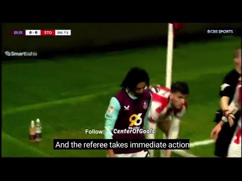 Hannibal Mejbri Red Card, Burnley vs Stoke City (0-0) All Goals and Extended Highlights