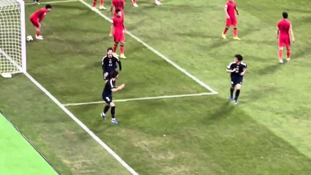 #2026worldcup qualification China 1:3 Japan, header from Ko Itakura 板倉滉頭球破門 日本客場擴大領先