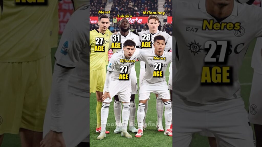 Atalanta vs Napoli (2-3) Napoli squad Serie A 24/25 🔥 How old are they now ? 🤔 #footballshorts