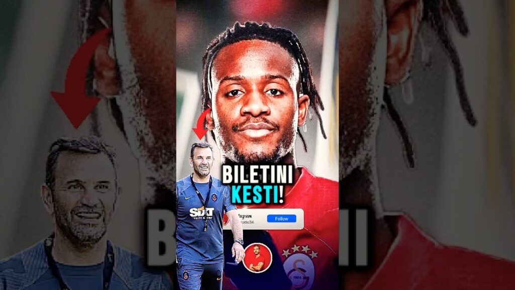 BATSHUAYİ’NİN BİLETİ KESİLDİ ❌ #batshuayi #galatasaray #futbol