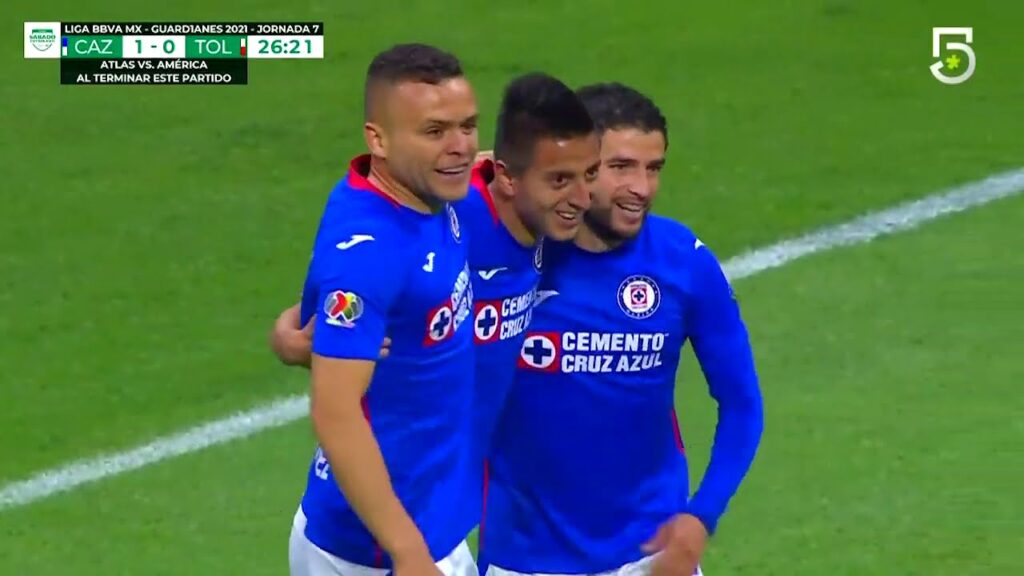 Gol de R. Alvarado | Cruz Azul 2 - 0 Toluca | Liga BBVA MX - Guard1anes 2021 - Jornada 7