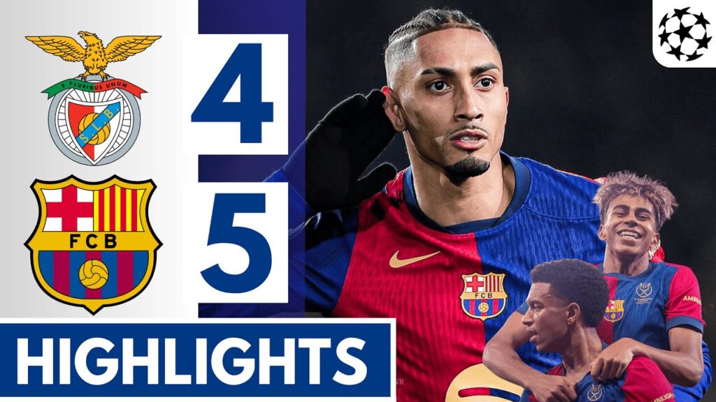 🔴🔵Benfica vs Barcelona (4-5) Extended HIGHLIGHTS || UEFA Champions League 24/25!