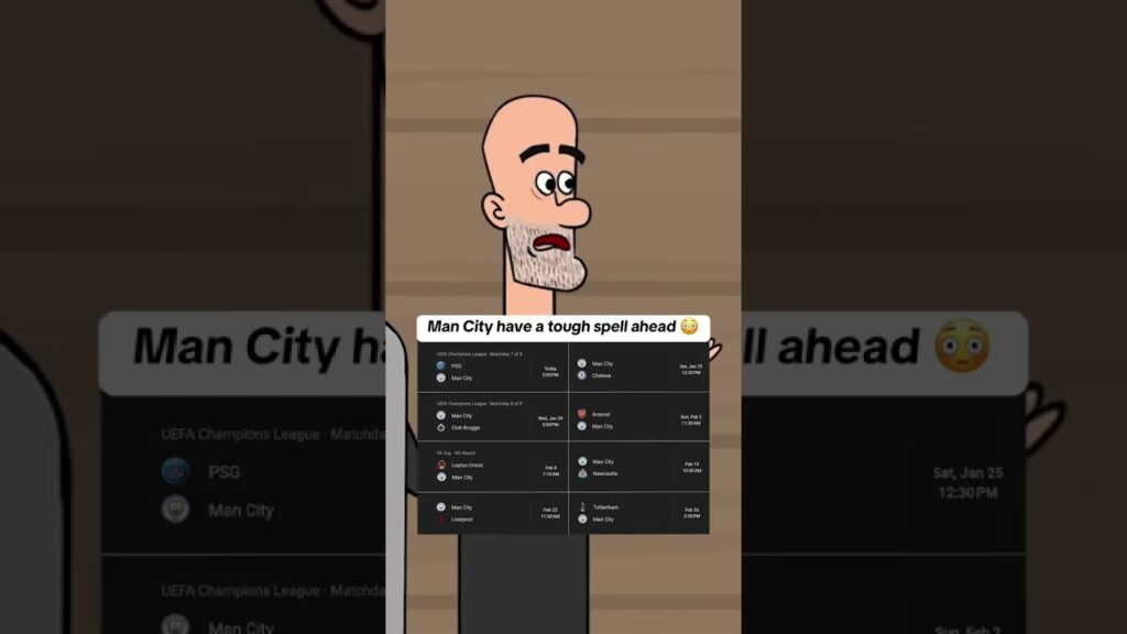 It might be a rough next month for Man City 🫣