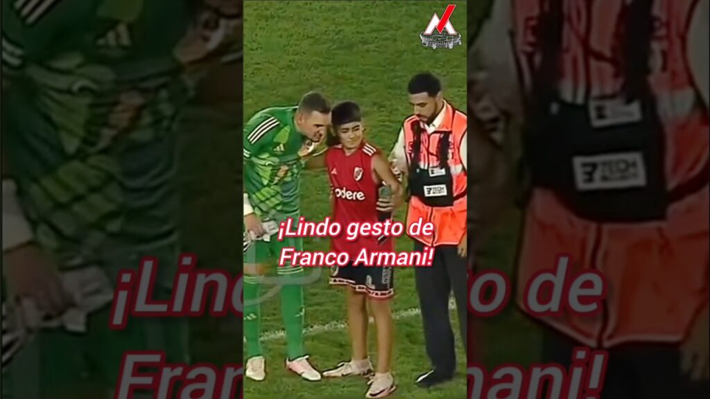 ¡Lindo gesto de Franco Armani con un hincha!