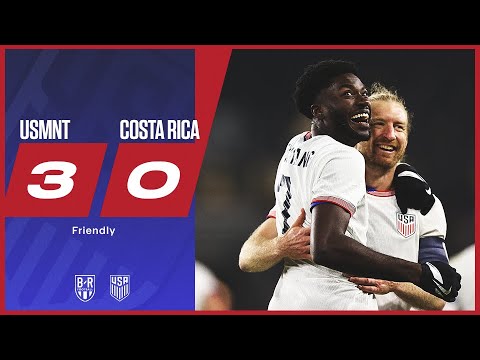 USA finish January camp in style | USMNT 3-0 Costa Rica | Official Highlights