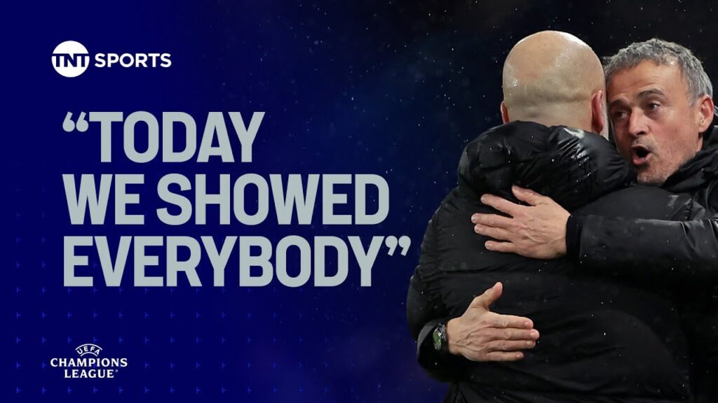 Luis Enrique heaps praise on his PSG side after comeback win against Man City in the #UCL 👏