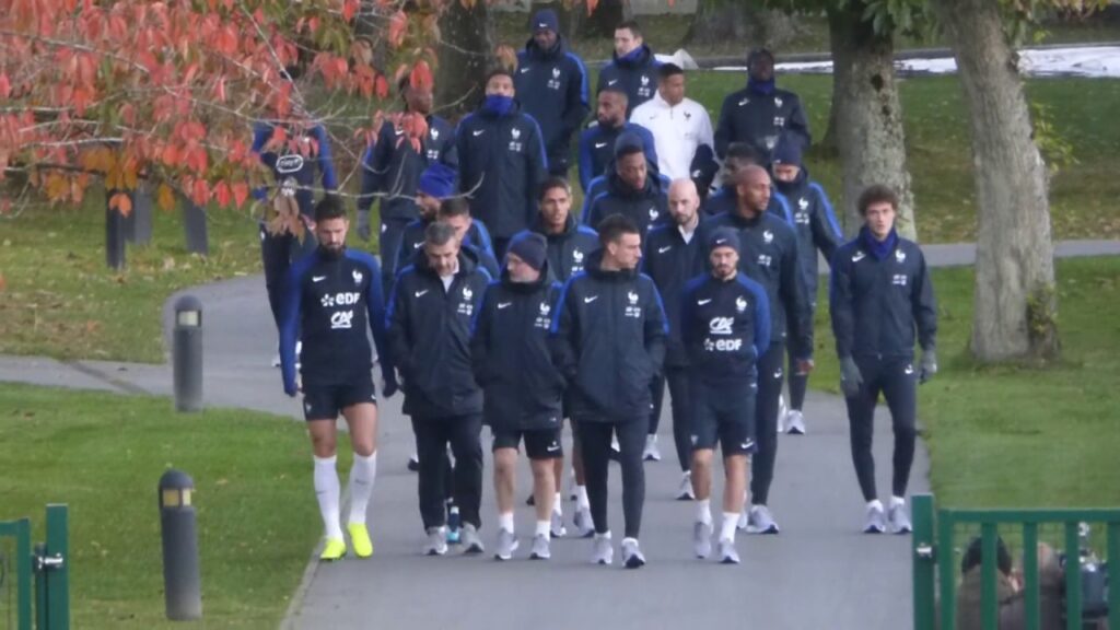 Olivier Giroud ● Anthony Martial ● Benjamin Pavard ● Training French team