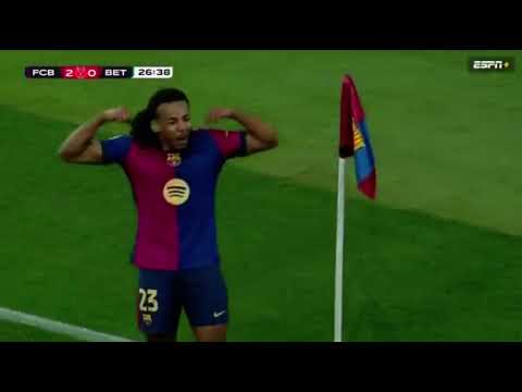 Jules Koundé Scores AMAZING VOLLEY GOAL from Lamine Yamal ASSIST vs Betis in Copa Del Rey