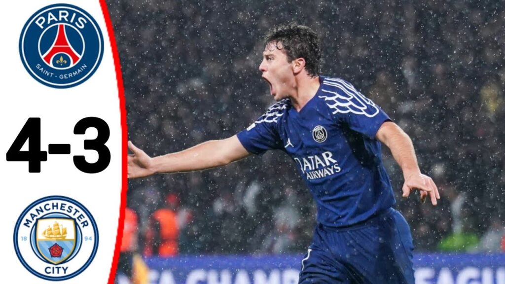 PSG vs Manchester City (4-0) Gonçalo Ramos Goal, All Goals and Extended Highlights