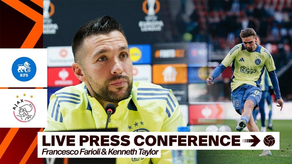 🎙️  LIVE 18:00 | Persconferentie Francesco Farioli & Kenneth Taylor | FC RFS - Ajax | Europa League