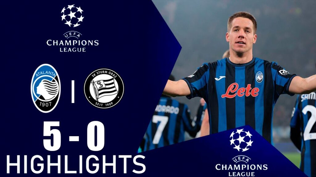 Mario Pašalić Goal | Atalanta vs Sturm Graz 5-0 Highlights | Champions League 2024-2025