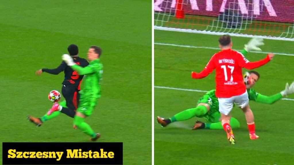 Szczesny Biggest Mistake Against Benfica
