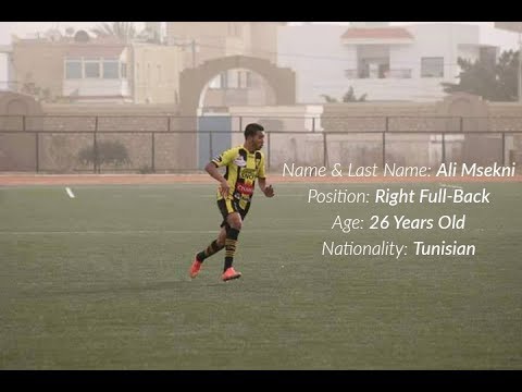 Ali Msekni   "Right Full-back"
