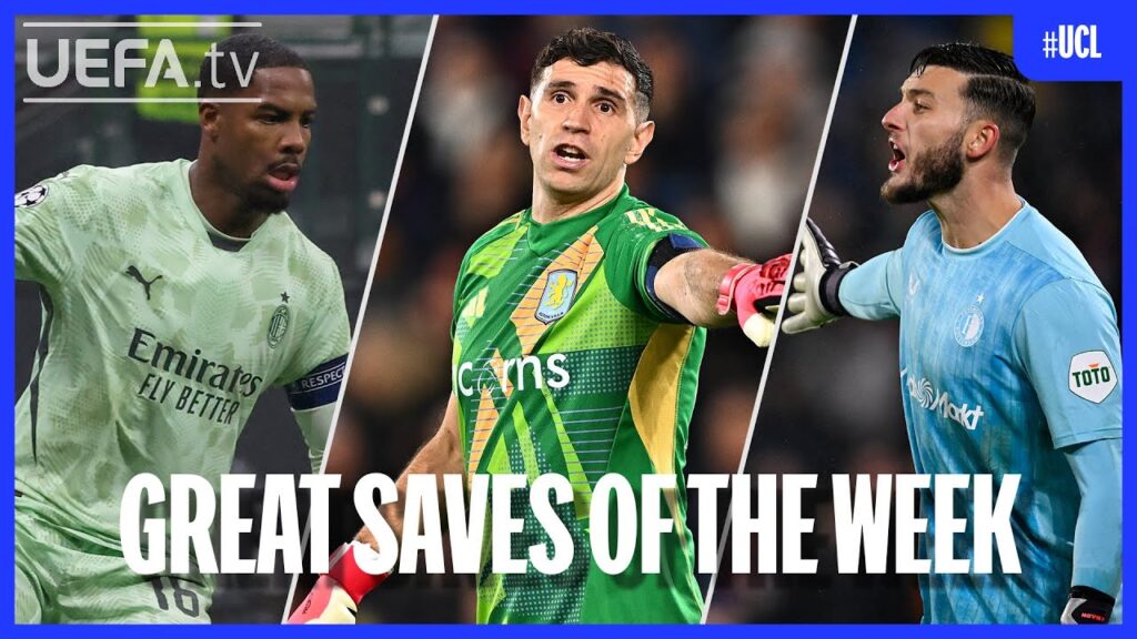 #UCL Great Saves Matchday 7 | Maignan, Martínez, Bijlow...
