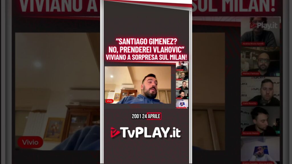 “GIMENEZ? NO, PRENDEREI VLAHOVIC!” 🤯| Viviano a sorpresa sul MILAN 💣