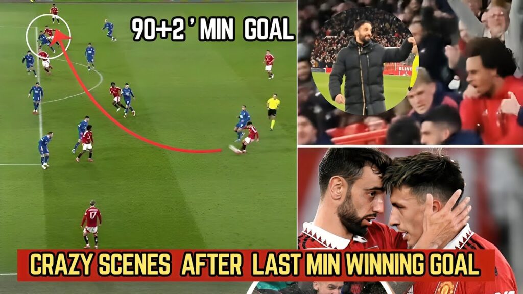 Man united Fans Reaction to lisandro martinez assist And Bruno fernandes Goal