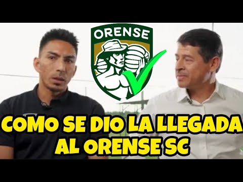 ANGEL MENA HABLA CÓMO SE DIO SU LLEGADA AL ORENSE - DE MI PARTE TOTALMENTE COMPROMISO #like