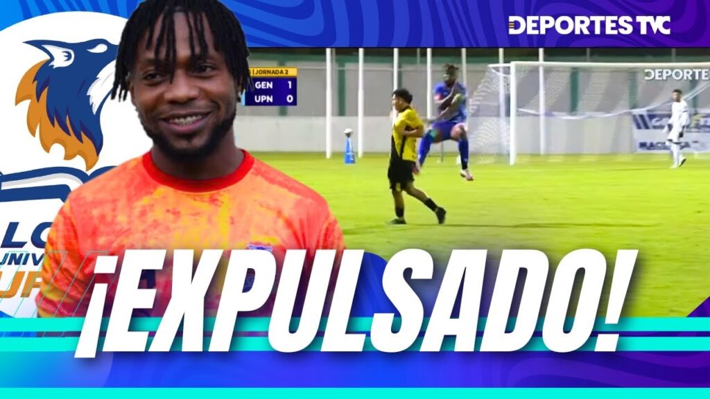 ¡Expulsado Kevin Álvarez! Comprometida entrada provoca que Lobos UPNFM quede con 10 jugadores