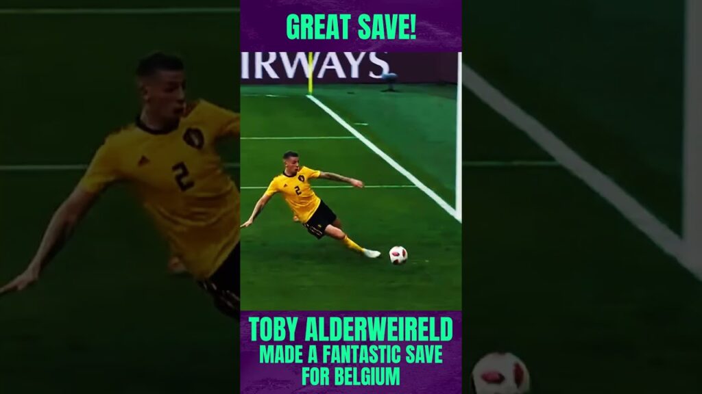 Toby Alderweireld made a fantastic SAVE for Belgium!!! 😎💪