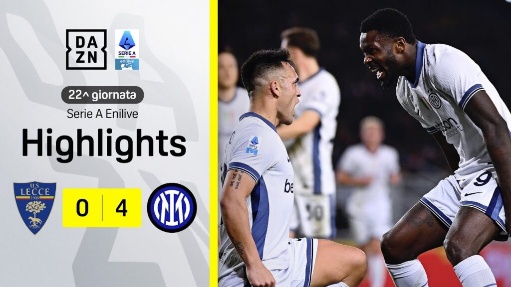 Poker nerazzurro, che gol di Lautaro: Lecce-Inter 0-4 | Serie A Enilive | DAZN Highlights