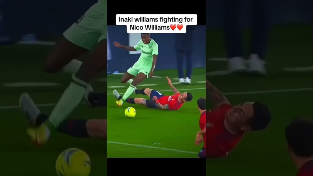 💪🏻 INAKI FIGHTING FOR NICO WILLIAMS | #nicowilliams #football #fighting #brothers #brother