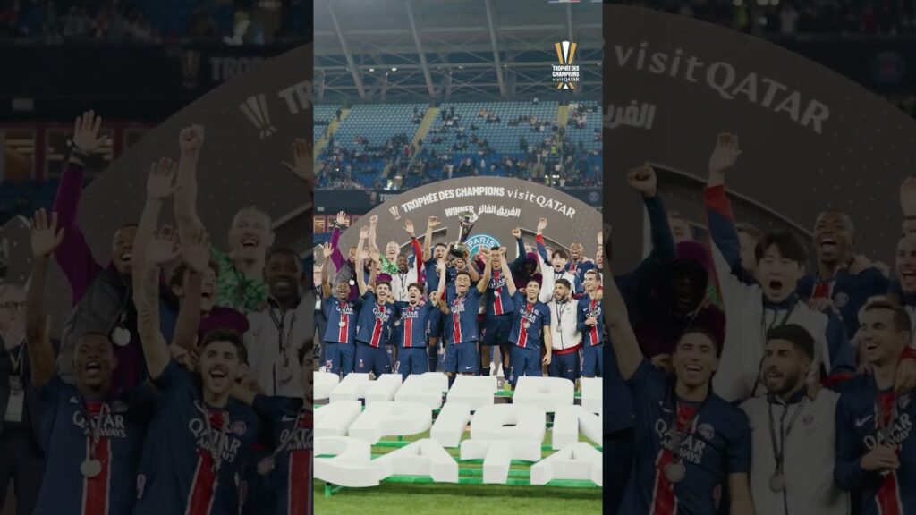 🏆  #trophéedeschampions #football #psg #marquinhos