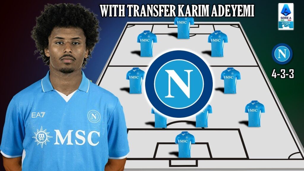 NAPOLI POTENTIAL STARTING LINEUP WITH TRANSFER KARIM ADEYEMI | RUMOUR