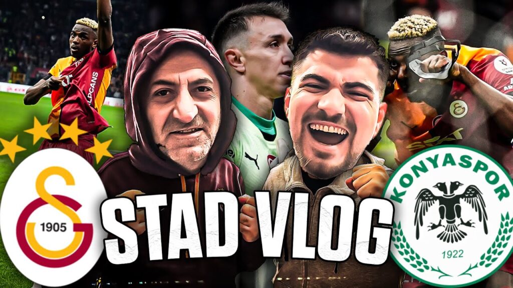 MUSLERA TARAFTARLA BARIŞTI BABAMLA MAÇA GİTTİK | Galatasaray 1-0 Konyaspor