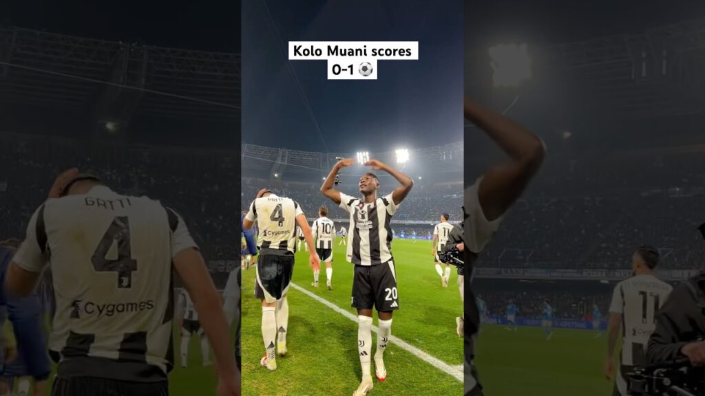 Kolo Muani’a celebration after his first goal at his debut ⚪️⚫️ #goal #celebration #juventus