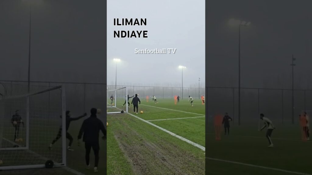 Iliman Ndiaye très enthousiaste à l'entraînement