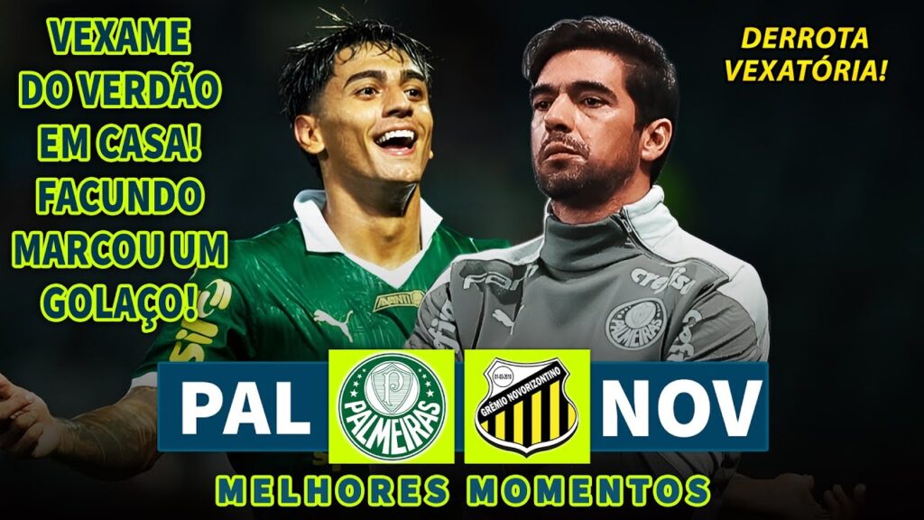 FACUNDO TORRES MARCOU UM GOLAÇO | Palmeiras x Novorizontino | Melhores Momentos | Paulistão 2025