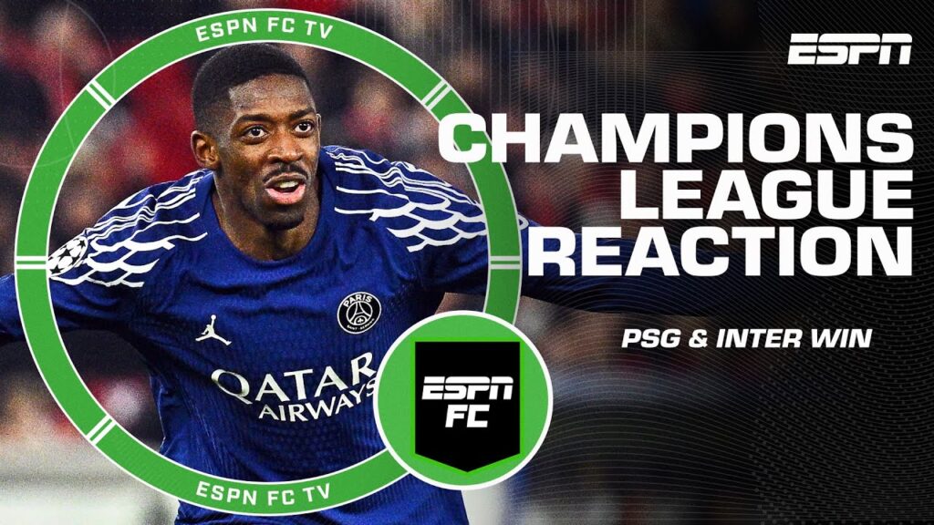 UCL Reaction: Ousmane Dembele & Lautaro Martinez score hat tricks for PSG and Inter | ESPN FC