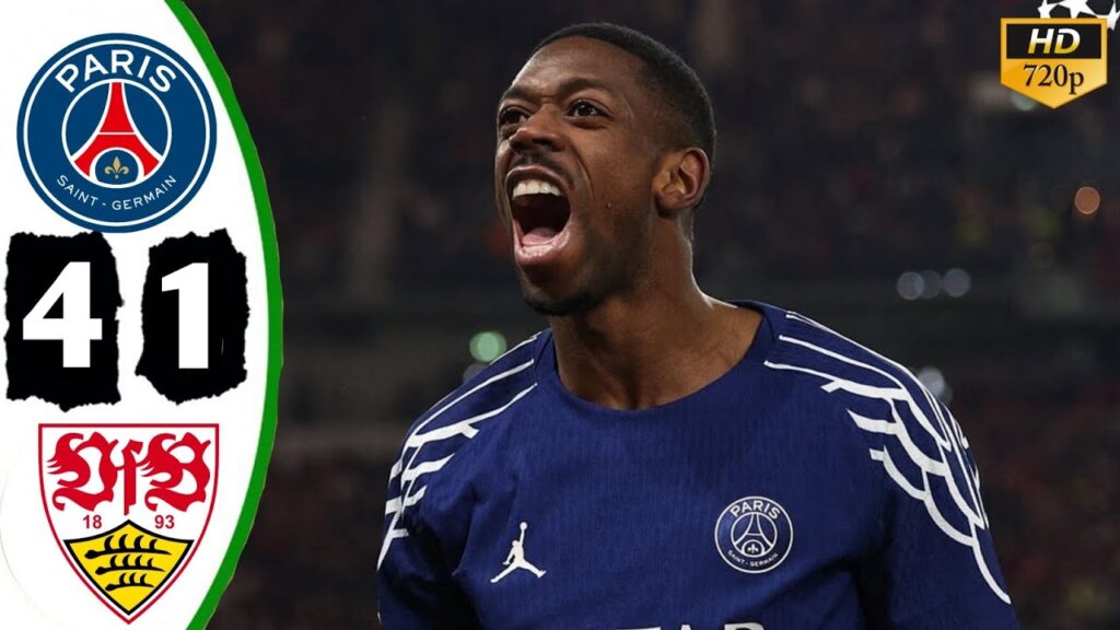 PSG vs Stuttgart 4-1 Latest Highlights All Goals 2025 | Ousmane Dembele Hattrick 🔥
