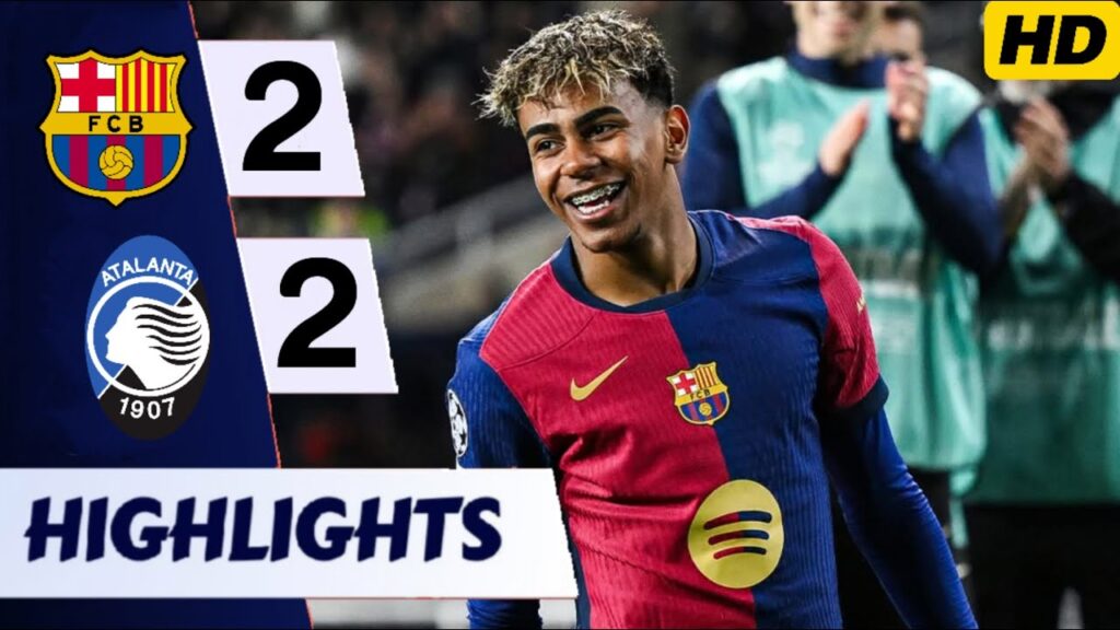 Barcelona vs Atalanta 2-2 All Goals & Extended Highlights | UEFA Champions League 2024/25