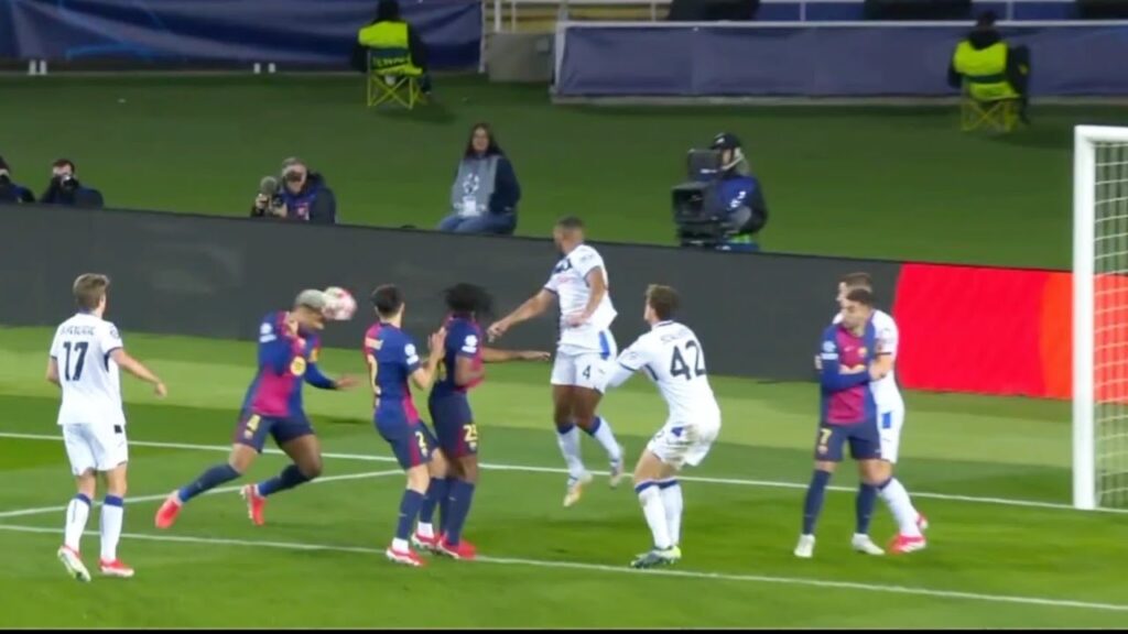 Ronald Araújo Goal va Atlanta, Barcelona vs Atalanta 2-1 Highlights, Champions League 2025