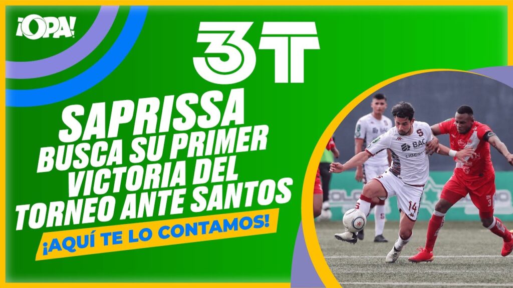 🟡Saprissa busca su primer victoria del torneo ante Santos.