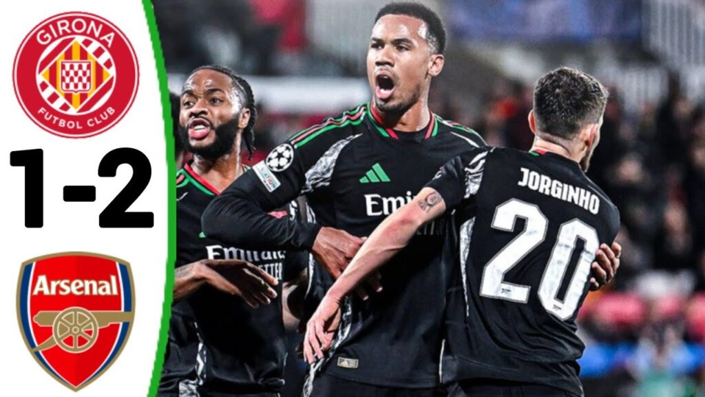 Girona vs Arsenal (1-2) Amara Nallo Red Card, Raheem Sterling missed penalty and Highlights