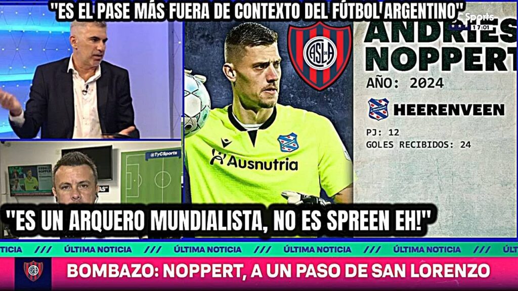 ¡EL BOMBAZO DEL VERANO! NOPPERT ARQUERO HOLANDÉS ESTÁ A UN PASO DE SAN LORENZO